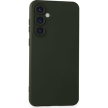 Lvsqvr Newface Samsung Uyumlu Galaxy S24 Plus Kılıf Nano İçi Kadife Silikon - Koyu Yeşil