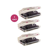 Kadın Çizme Saklama Kutusu 3 Lü Beyaz