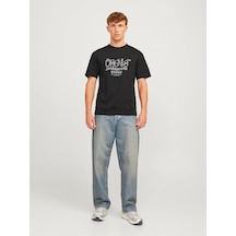 Jack & Jones Siyah Regular T-shirt 12262571 SIYAH