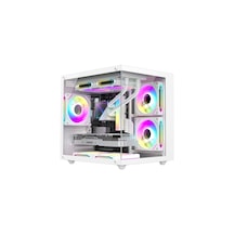 Apphirex ROSA X56 R5-7500F 16 GB 1 TB M.2 SSD 16 GB RTX5060Ti W11P Masaüstü Oyuncu Bilgisayarı Beyaz