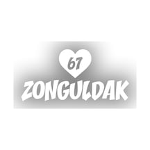 Kalpli 67 Zonguldak Araba Sticker 17x17 Cm Beyaz