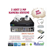 2 Adet 2 Mp Kamera Set