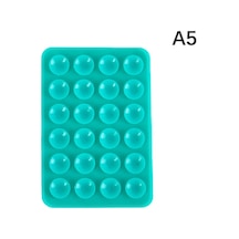 Vantuzlu Duvar Standı Matı Çok Fonksiyonlu Silikon Vantuzlu Telefon Tutucu Kare Kaymaz Tek Taraflı Deri Kılıf Montajı A5