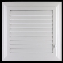 Badem10 Menfez Banyo Wc Tuvalet Havalandırma Plastik Panjur Beyaz 45x55 Cm