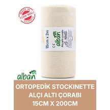 Alçı Altı Çorabı 15 Cm X 2 M, Pamuklu Esnek Medikal Stockinette