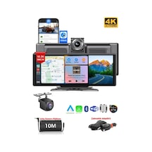 256gb Carplay Apple Android Uyumlu 10.2 İnç Büyük Ekran Tak Çalıştır 4k Ön/arka Çift Kameralı