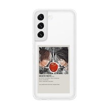 Samsung Galaxy S22 Uyumlu Death Note Poster Tasarımlı Baskılı Silikon Kılıf Renkli