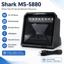 Shark Ms-5880 Masa Tipi 2d Aynalı Barkod Okuyucu