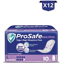Prosafe Multiped Extra Gece 10'lu X12