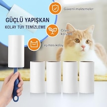 Sogud Tüy Toplayıcı Set 7 Rulo + 1 Sap Toplam 420 Yaprak Kedi Köpek Tüyü Ve Toz Temizleyici Giyim, Koltuk, Halı Ve Araç Koltuğu İçin Güçlü Yapışkanlı Ekonomik Paket
