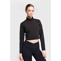 Lescon Kadın Antrenman Yarım Fermuarlı Sweatshirt 26b-2059 siyah
