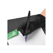 Qingmipy Mavi Mürekkep Dövme Kalemi Seti: Alüminyum El Dövme İğnesi Ve Pratik Desen Çizim Kalemi