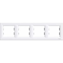 Schneider Electric Eph5800421 Asfora Beyaz Dörtlü Yatay N11.1145 Schneider Electric Eph5800421 Asfora Beyaz Dörtlü Yatay N11.1145