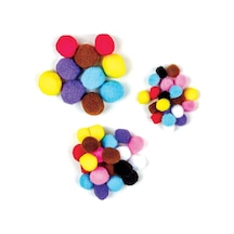 Colorbank Pon Pon 3 Çeşit 78 Adet Renkli