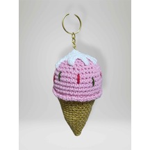 Amigurumi Külah Anahtarlık 10-11 Cm Sevimli El Örgüsü Hediyelik Anahtar Ve Çanta Aksesuarı Kod:111
