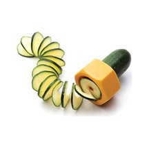 2 Adet Plastik Spiral Salatalık Kabak Dilimleyici Doğrayıcı Soyacak Sarı Diğer