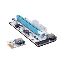 S-link SL-EX10 PCI-E 1x to 16x Sata 6pin Bitcoin Riser versiyon 08S Ekran Kartı Yükseltici