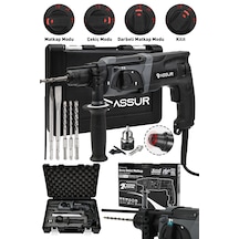 Assur ASR522 850 W Darbeli Kırıcı Delici Hilti Siyah