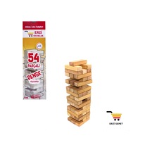 Jenga Denge Oyunu 54 Parça Ahşap Büyük Boy