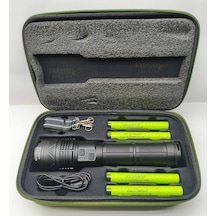 Gold Orion Or-g500 6000 Lümen Şarjlı El Feneri 200w Güç, Powerbank Özellikli, Uzun Menzili Siyah