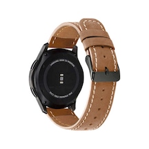 Xiaomi Amazfit Pace 22mm Uyumlu Krd-29 Deri Frm Kordon Kahverengi