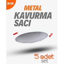 Metal 30 Cm Kulplu Kavurma Sacı Ieg3exn Çok Renkli