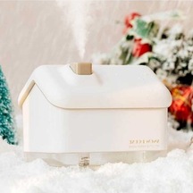 Createtech Yatak Beyaz Usb Kar Qb2020-008-g1 Mini Ev Noel Nemlendirici Hava Temizleyici Oda Nemlendirici