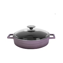 Lava Döküm Çok Amaçlı Yayvan Tencere Glaze Serisi 28 CM
