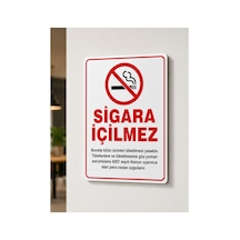 Folyo Baskı Sigara İçilmez Para Cezası 16x24 Cm