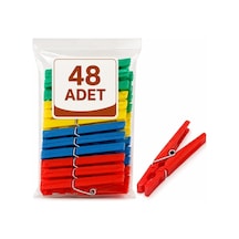 Nistabolje 48 Adet Mandal Klasik Çamaşır Mandalı Plastik Diğer