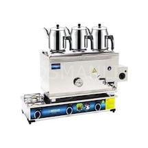 Mç 401 40lt Çay Makinesi 3 Demlikli Gaz+elektrikli Çay Kazanı