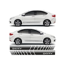 Honda City İçin Uyumlu Aksesuar Oto Yan Şerit Sticker7311