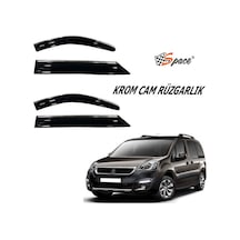 Krom Cam Rüzgarlığı 1.2Mm Peugeot Partner Tepe 2010-2015 2'Li -