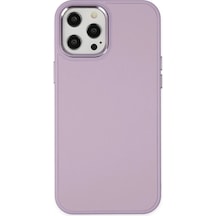 Apple İphone 12 Pro Max Kılıf Asya Deri Silikon - Lila Çok Renkli