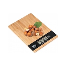 Dijital Lcd Mutfak Tartısı Terazisi 5kg Bambu Desenli