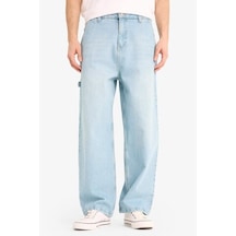 DeFacto %100 Pamuk Skater Fit Geniş Kalıp Yüksek Bel Geniş Paça Jean Pantolon F3925AX25SMNM39 DeFacto %100 Pamuk Skater Fit Geniş Kalıp Yüksek Bel Geniş Paça Jean Pantolon F3925AX25SMNM39