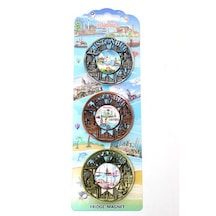 Hubrendy Emin İstanbul Temalı Metal Magnet 3'lü Set 97493478