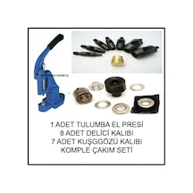 Tulumba El Presi Kuş Gözü Delme ve Çakım Komple Set