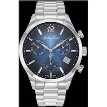 Mathey Tissot H411chabu Swiss Made Safir Çizilmez Cam Fonksiyonlar Aktif Metalik Erkek Kol Saati