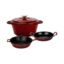 Lava Bordo Döküm Set Şıklıkta Ve Lezzette Döküm Farkı Bordo