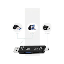 2.0 Type-c Usb Mikro Usb Tf Sd Kart Okuyucu 5li Kart Okuyucu Usb-sd Çevirici Çoklu Dönüştürücü
