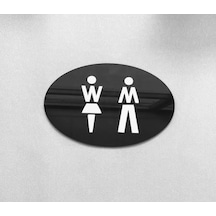 Black Pearl Serisi Wc Yönlendirme Tabelası