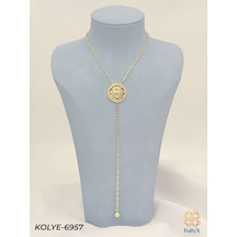 Kolye Metal Zarif Hediye Model 7bf11f Çok Renkli