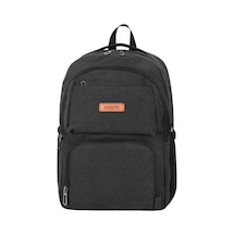 Galb Leather Kanvas Kumas 4 Gozlu Laptop Bolmeli Gunluk Okul Ve Sirt Cantasi Antrasit