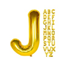 J Harf Gold Folyo Balon16 İnç 36 cm