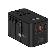 Xenon Smart Priz Dönüştürücü 70w Gan Hızlı Şarj, 200+ Ülke, Dahili Usb-c Kablo, Usb-c, 2x Usb-a X6411 Xenon Smart Priz Dönüştürücü 70w Gan Hızlı Şarj, 200+ Ülke, Dahili Usb-c Kablo, Usb-c, 2x Usb-a X6411