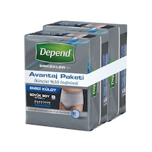 Depend Emici Külot Erkek Büyük 8+8 Avantaj Pk İç Adet Top:16 Diğer