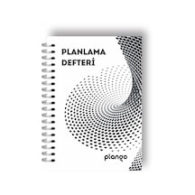 Plango Siyah Girdap Günlük Planlayıcı Defter - Daily Planner