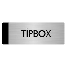 Metal Yönlendirme Levhası, Departman Kapı Isimliği Tipbox 7x20 Cm Gümüş Renk