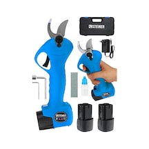Steiner 128 Vf 10 Ah Kömürsüz Motor Akülü Bağ Makası Çantalı Mavi